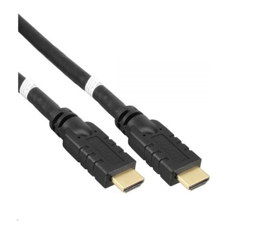 Vysokorýchlostný HDMI kábel PREMIUMCORD s Ether.4K@60Hz, so zosilňovačom, 10 m, 3x tienenie, M/M, pozlátené konektory