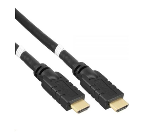 Vysokorýchlostný HDMI kábel PREMIUMCORD s Ether.4K@60Hz, so zosilňovačom, 15 m, 3x tienenie, M/M, pozlátené konektory