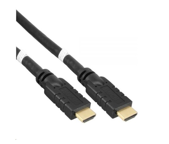 Vysokorýchlostný HDMI kábel PREMIUMCORD s Ether.4K@60Hz, so zosilňovačom, 30 m, 3x tienenie, M/M, pozlátené konektory