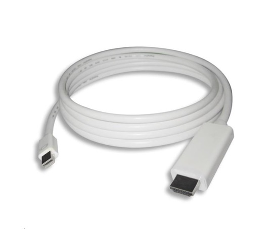 PREMIUMCORD Mini DisplayPort kábel 1.2 na HDMI 2.0, pre rozlíšenie 4Kx2K@60Hz, 1m