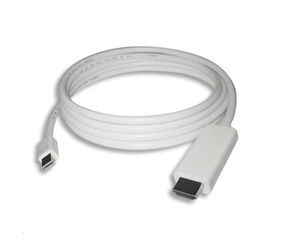 PREMIUMCORD Mini DisplayPort kábel 1.2 na HDMI 2.0, pre rozlíšenie 4Kx2K@60Hz, 2m