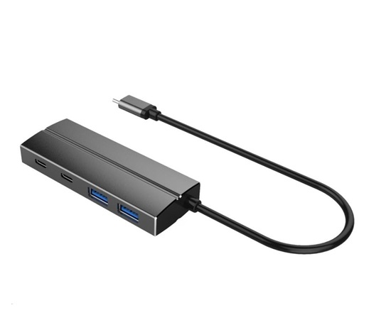 PREMIUMCORD 10G SuperSpeed USB Hub typ C na 2 X USB 3.1 A + 2 X USB 3.1 C Hliník