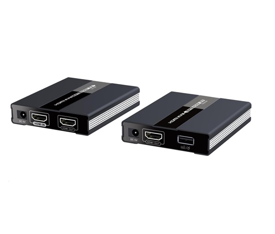 PREMIUMCORD HDMI extender s USB na 60 m cez jeden kábel Cat5/6, bez oneskorenia