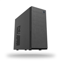CHIEFTEC Elox Series HC-10B, Miditower, USB 3.0, čierna s predným panelom s dizajnom kefy na vlasy, bez zdroja
