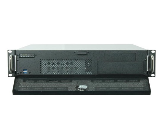 CHIEFTEC Rackmount 2U UNC-210, mATX, polovičná výška PCI slotov, čierna, PSF-400B (400W)
