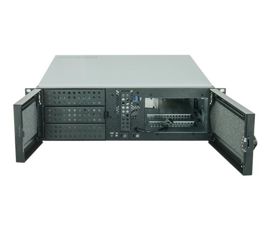 Skriňa CHIEFTEC Rackmount 3U ATX/mATX, UNC-310A-B, bez zdroja napájania