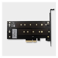 AXAGON PCEM2-D, PCIe x4 - M.2 NVMe M-key + SATA B-key slot adaptér, vrátane. LP