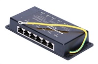 POE injektor aktivní/pasivní - 6x 1 Gb/s, stíněný, 802.3af/at