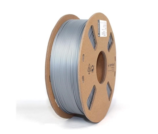 GEMBIRD Tlačová struna (filament) PLA PLUS, 1,75 mm, 1 kg, strieborná