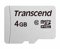 Karta TRANSCEND MicroSDHC 4GB 300S, trieda 10, bez adaptéra