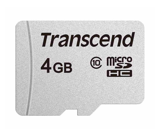 Karta TRANSCEND MicroSDHC 4GB 300S, trieda 10, bez adaptéra