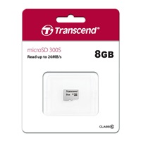 Karta TRANSCEND MicroSDHC 8GB 300S, trieda 10, bez adaptéra