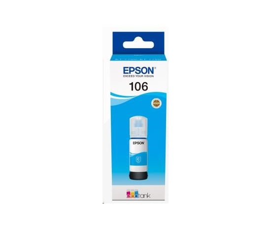 Fľaštička s atramentom EPSON 106 EcoTank Cyan