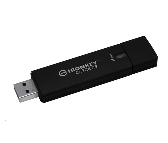 Šifrovaný USB disk Kingston 8GB D300S AES 256 XTS
