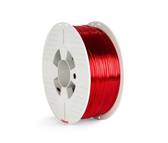 VERBATIM Filament pre 3D tlačiarne PET-G 1.75mm, 327m, 1kg červená priehľadná