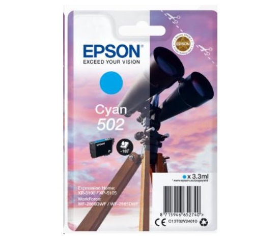 Atramentová tyčinka EPSON Singlepack "Binoculars" Cyan 502