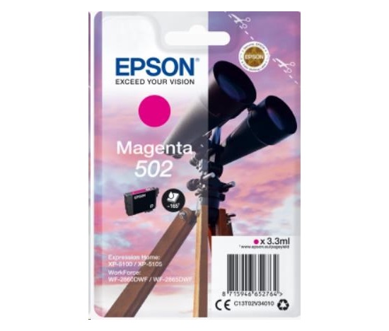 Atramentová tyčinka EPSON Singlepack "Binoculars" Magenta 502