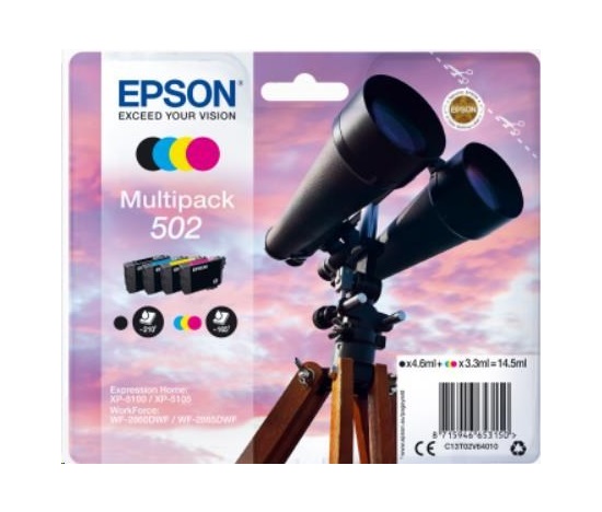 Atrament EPSON Multipack "Binoculars" 4-farebný atrament 502