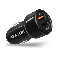 AXAGON PWC-QC5, QUICK a SMART nabíjačka do auta, 2x port QC3.0/AFC/FCP + 5V-2.6A, 31.5W