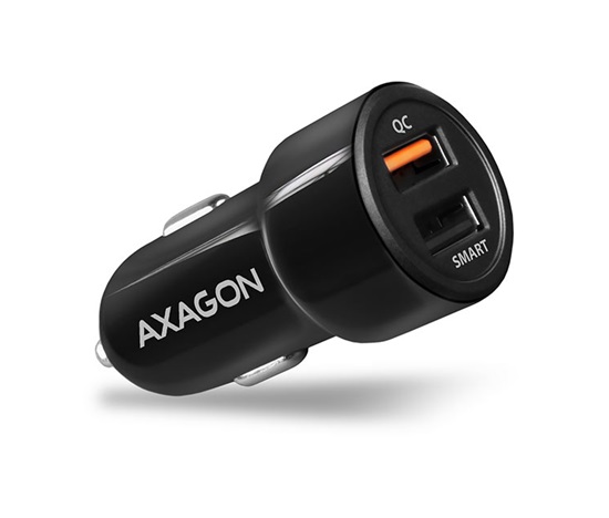 AXAGON PWC-QC5, QUICK a SMART nabíjačka do auta, 2x port QC3.0/AFC/FCP + 5V-2.6A, 31.5W