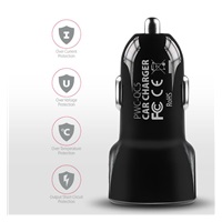 AXAGON PWC-QC5, QUICK a SMART nabíjačka do auta, 2x port QC3.0/AFC/FCP + 5V-2.6A, 31.5W