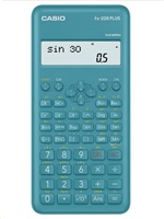 CASIO kalkulačka FX 220 PLUS 2E, modrá, školní, desetimístná