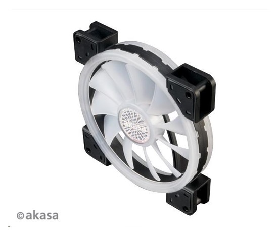 AKASA ventilátor Vegas TL, 140x140x25mm, obojstranný, RGBW 12V