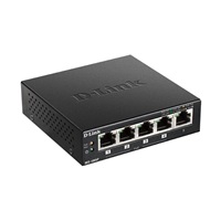 D-Link DES-1005P B1 5-portový 10/100 PoE stolový prepínač, 4x PoE+, 60W pre PoE