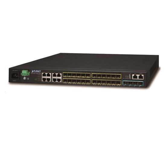 Planet switch SGS-6341-16S8C4XR, Switch, L3, 8x 1000Base-T, 24x 1Gb SFP, 4x 10Gb SFP+, Web/SNMP, ACL, QoS, IGMP, IP stack