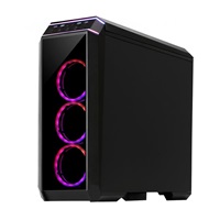 CHIEFTEC Miditower STALLION II, GP-02-OP Black, 4x RGB Rainbow Fan, 2 x USB 3.0/1x USB 2.0, bočné sklo
