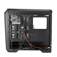 CHIEFTEC Miditower STALLION II, GP-02-OP Black, 4x RGB Rainbow Fan, 2 x USB 3.0/1x USB 2.0, bočné sklo