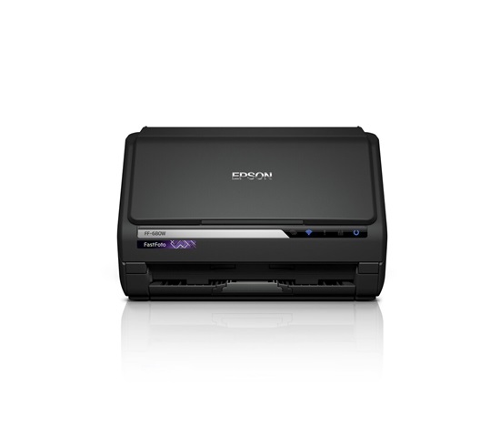 Skener EPSONFastFoto FF-680W, A4, 600x600 dpi, 24 bitov farebnej hĺbky, USB 3.0, Bezdrôtová sieť LAN