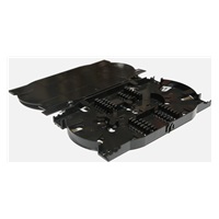 1U optický výsuvný zásobník, 24x SC simplex (24x LC duplex, 24x E2000), vrátane kazety na 24 zvarov, čierny