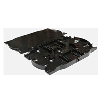 Optický zásobník 1U, variabilný (bez čela, pozri.príslušenstvo), vrátane kazety na 24 zvarov, čierna