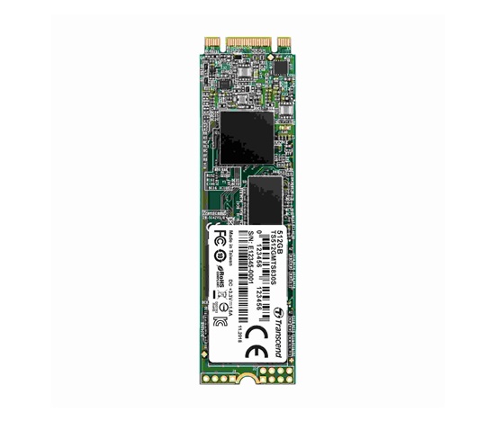 TRANSCEND SSD MTS830S 512GB, M.2 2280, SATA III 6 Gb/s, TLC, objemové