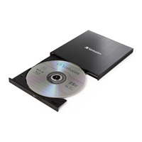 VERBATIM Ultra HD 4K Blu-ray externá slimline napaľovačka (USB 3.1, USB-C) + bezplatné 25GB médium
