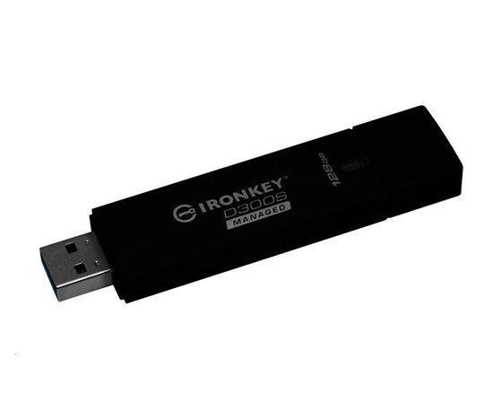 Šifrovaný riadený USB disk Kingston 128 GB D300S AES 256 XTS
