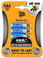 JCB OXI DIGITAL alkalická baterie LR03, blistr 4 ks