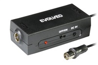 EVOLVEO Amp 1, anténní zesilovač FM/DAB+/DVB-T2, filtr LTE,4G,5G