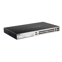 D-Link DGS-3130-30TS/SI L3 Stohovateľný riadený gigabitový prepínač, 24x gigabit, 2x 10GBASE-T, 4x SFP+