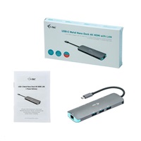 iTec USB-C Metal Nano Dokovacia stanica 4K HDMI LAN + Power Delivery 100 W