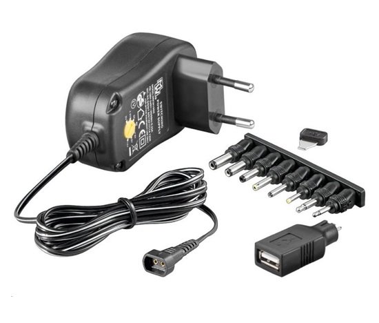 Univerzálny napájací adaptér Goobay 230V/3-12V DC 1500mA