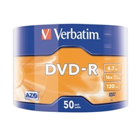 VERBATIM DVD-R (balenie 50 kusov) 16x WRAP 4.7GB MATT