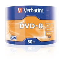 VERBATIM DVD-R (balenie 50 kusov) 16x WRAP 4.7GB MATT