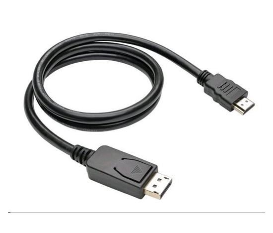 C-TECH DisplayPort/HDMI kábel, 3 m, čierny