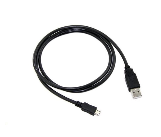 Kábel C-TECH USB 2.0 AM/Micro, 1 m, čierna