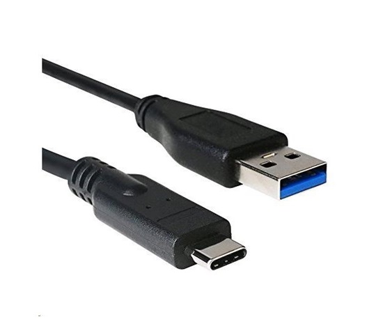 C-TECH USB 3.0 Kábel AM na USB-C (AM/CM), 1 m, čierny