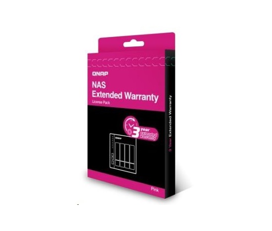 QNAP LIC-NAS-EXTW-PINK-3Y-EI elektronická prodlužujicí záruka 3 roky