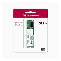 TRANSCEND SSD 220S 512GB, M.2 2280, PCIe Gen3x4, NVMe, M-Key, 3D TLC, s Dram