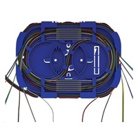 Optická kazeta OPTRONICS, priehľadný uzáver, hroty až na 24 zvarov, 2 výklopné držiaky